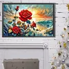 Coast Rose-Full Round Diamond Painting 60*40CM