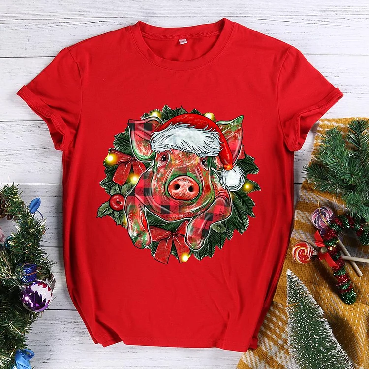 PSL - Christmas Pig T-Shirt-011962