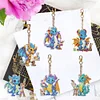 6Pcs DIY Diamond Painting Dragons Keychain
