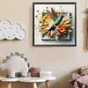 (US Only)Diamond Painting - Full Round Drill - Hummingbird Out of the Frame (Canvas|40*40cm)