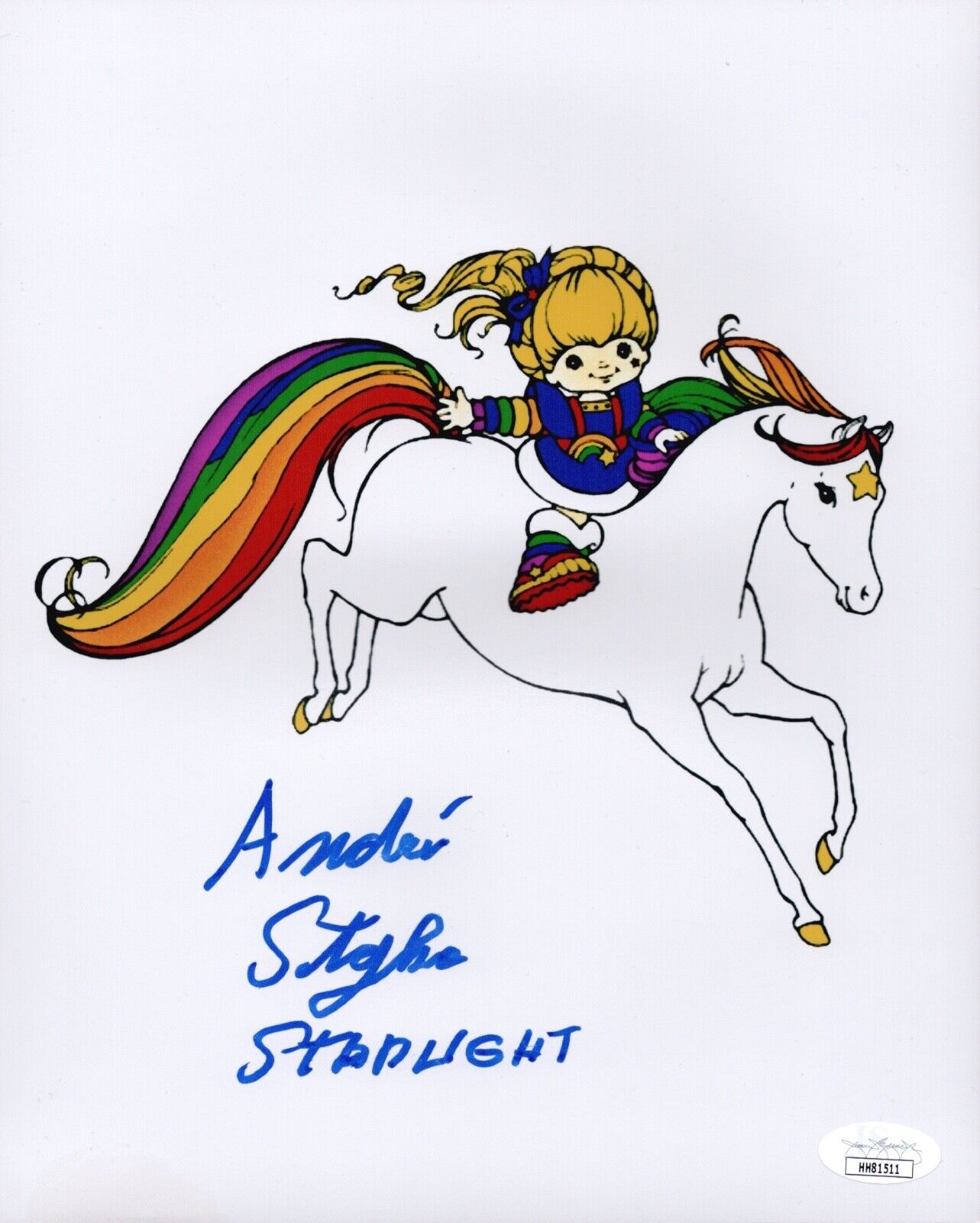 ANDRE STOJKA Signed 8x10 Photo Poster painting STARLIGHT Rainbow Bright Autograph JSA COA Cert