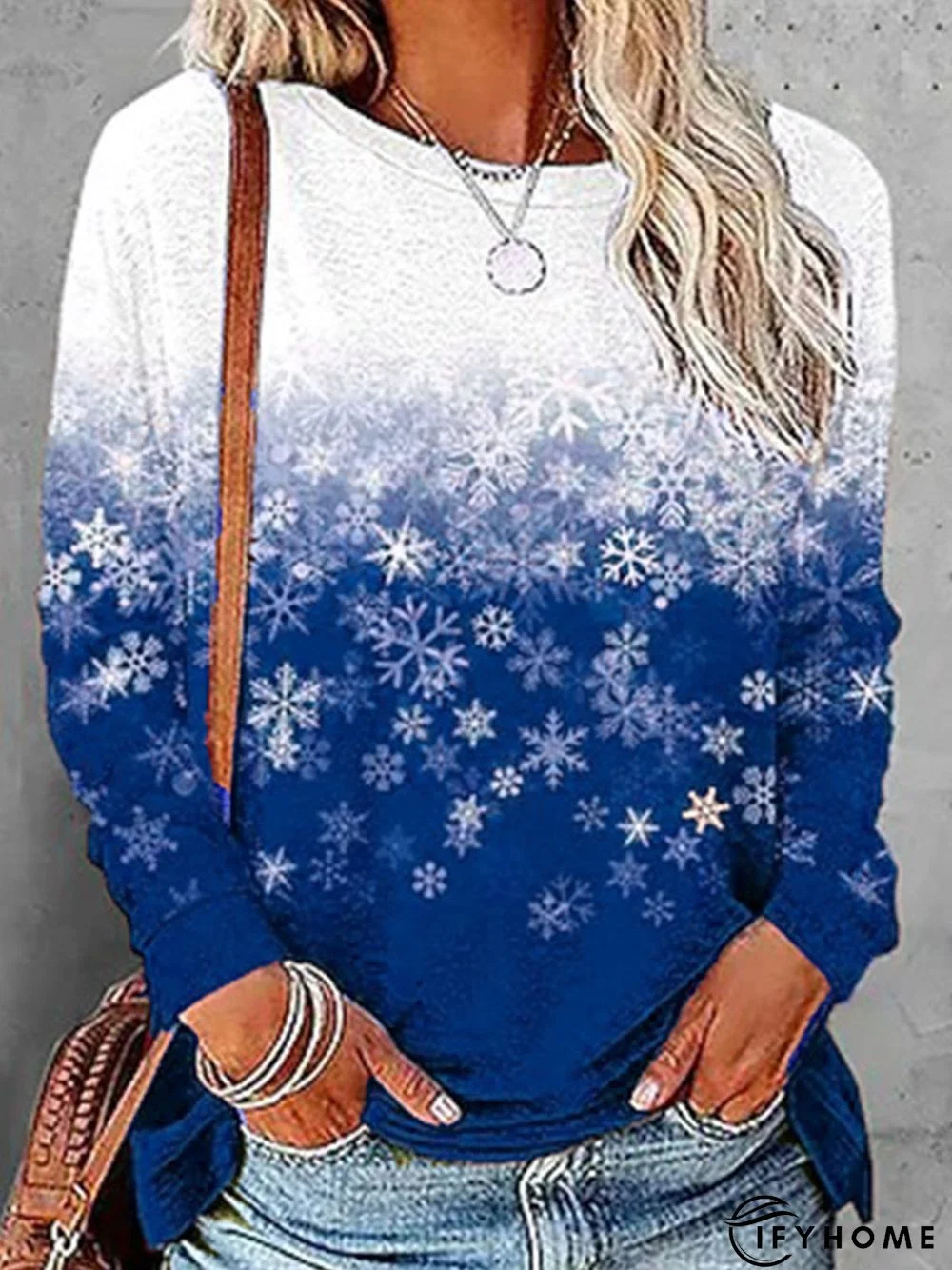 Jersey Loose Casual Long sleeve T-Shirt | IFYHOME