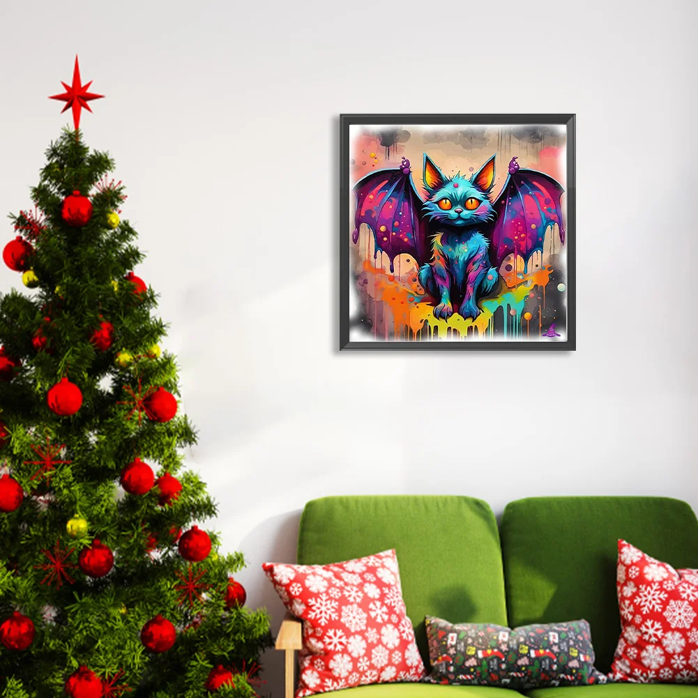 Diamond Painting - Full Round Drill - Bat(Canvas|40*40cm)