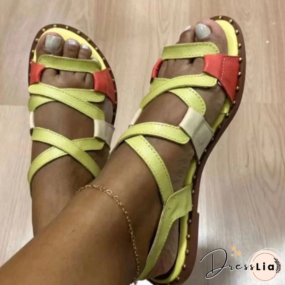 Women Sandals Rome Shoes Summer New Rome Flats Slippers Beach Sport Casual Ladies Shoes Soft Mujer Slides Bohemian Zapatos