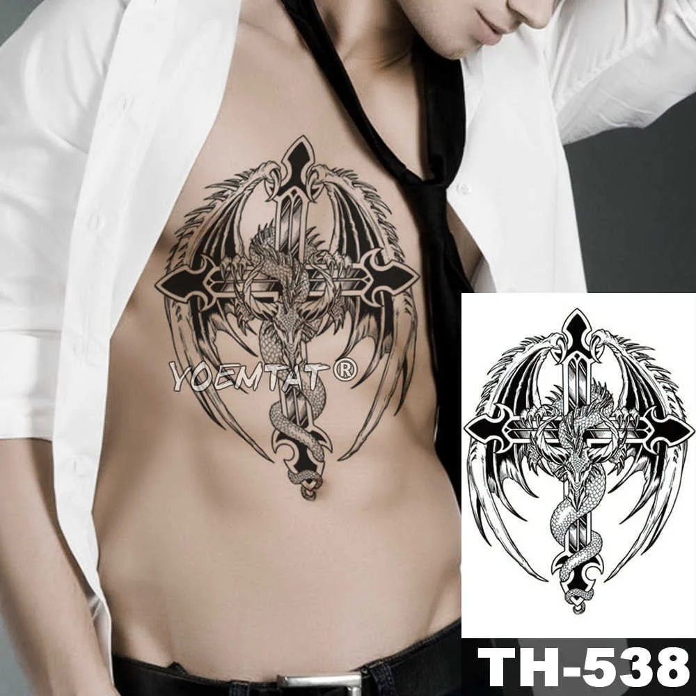 3D Robot Temporary Tattoo Sticker Bionic Waterproof Tatto Warrior Soldier Body Art Mechanical Gear Arm Fake Tatoo Men Women