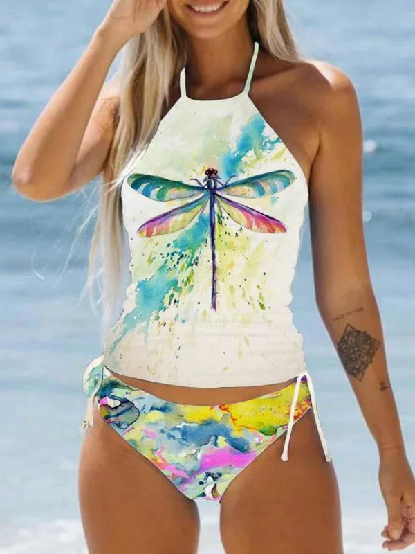 Women's Split Printed Swimsuit