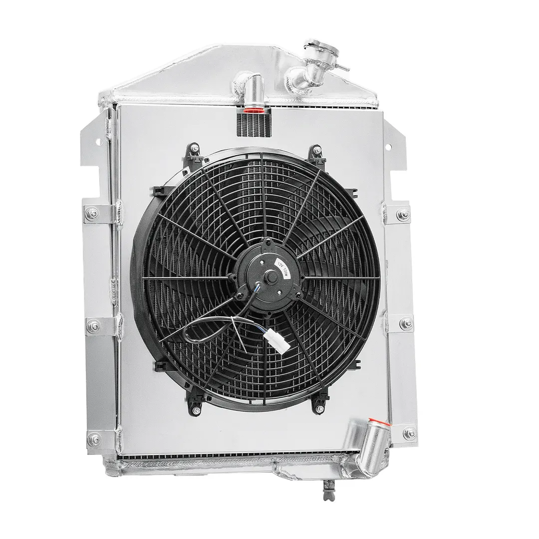 Alloyworks 3 Row Aluminum Radiator with Shroud Fan For 1939-1940 ...