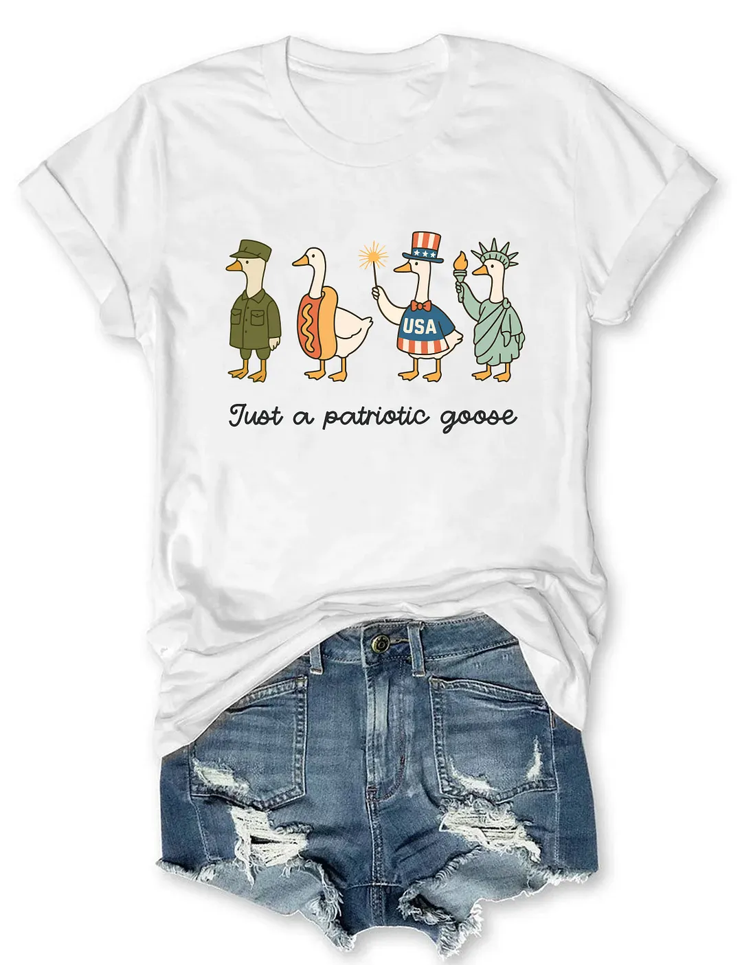 4th of July Silly Goose T-shirt