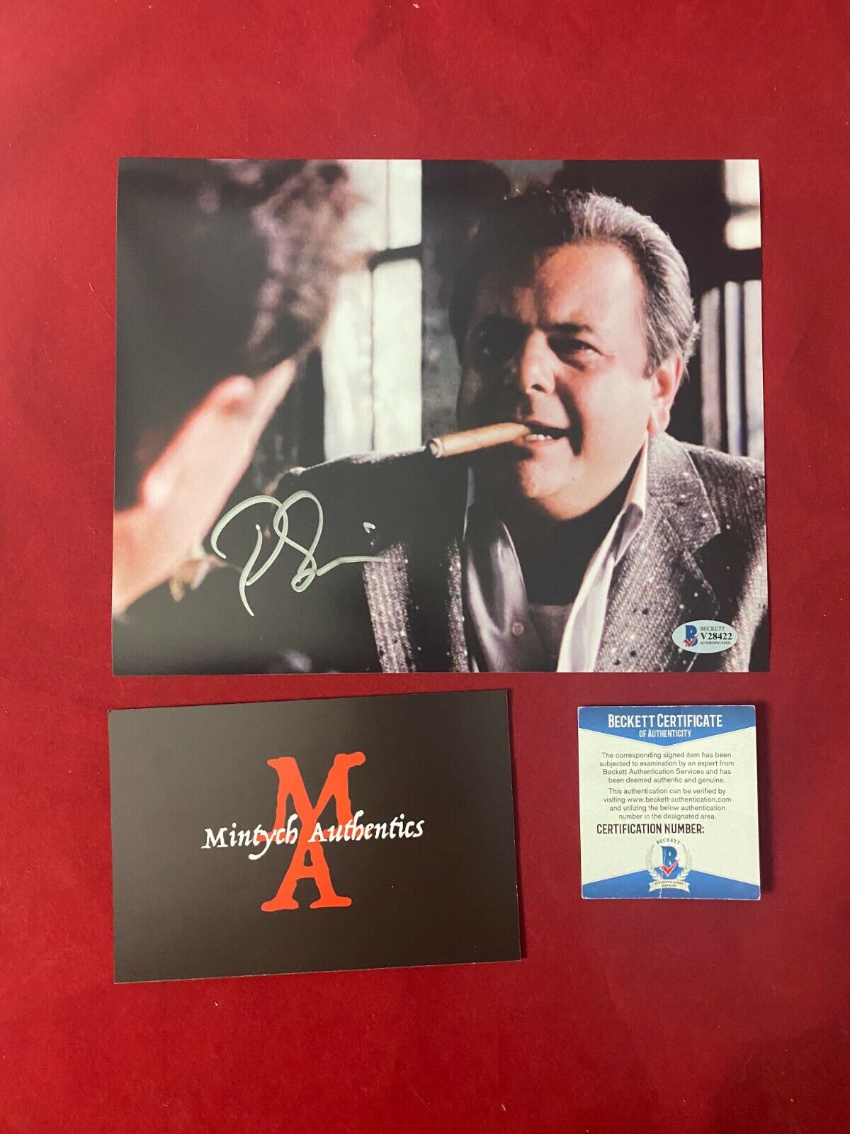 PAUL SORVINO AUTOGRAPHED SIGNED 8X10 Photo Poster painting! GOODFELLAS! BECKETT COA UNCLE PAULIE