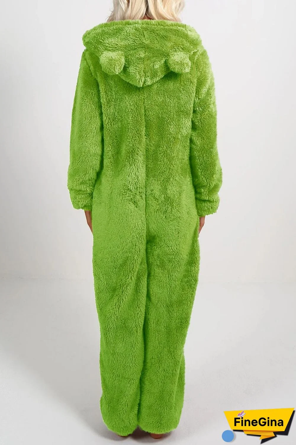 Yellow Casual Living Solid Patchwork Hooded Collar Regular Jumpsuits