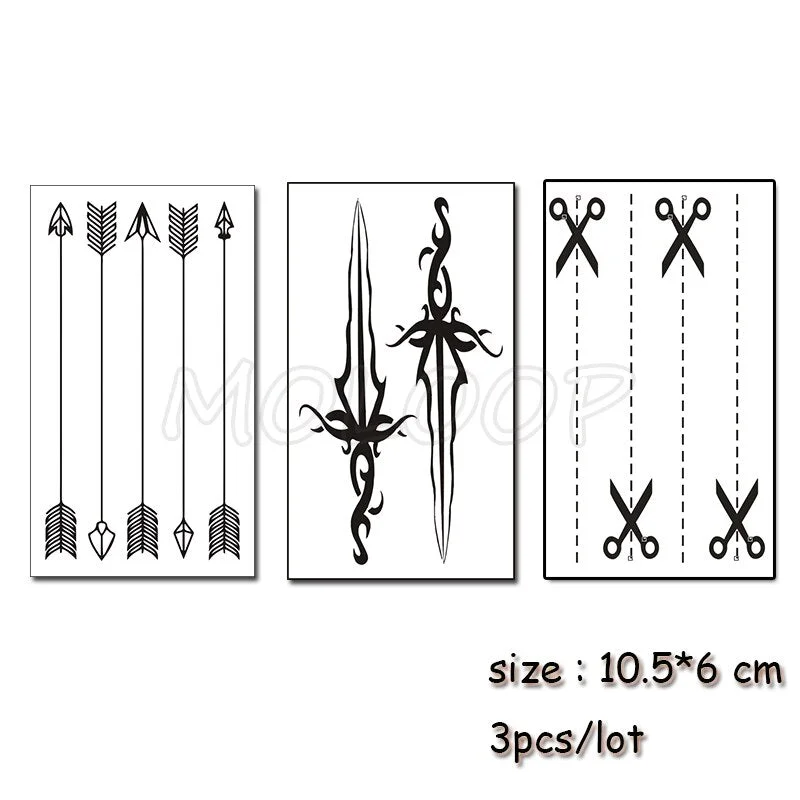 Temporary Tattoo Water Transfer Tatoo Sticker Tattoo Black Panda Paw Print Cat Tatto Body Art Fashion Tatoo Girl Boy Arm Tatto