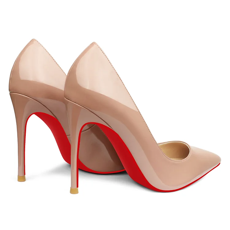 100mm High Heels Party Daily Wedding Pumps Patent Stilettos Red Bottoms  Classic Shoes