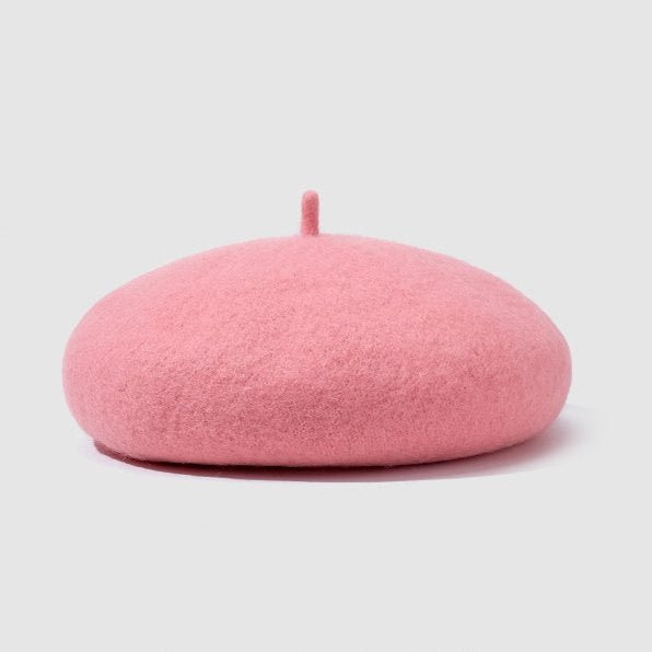 Multicolor Solid Vintage Berets