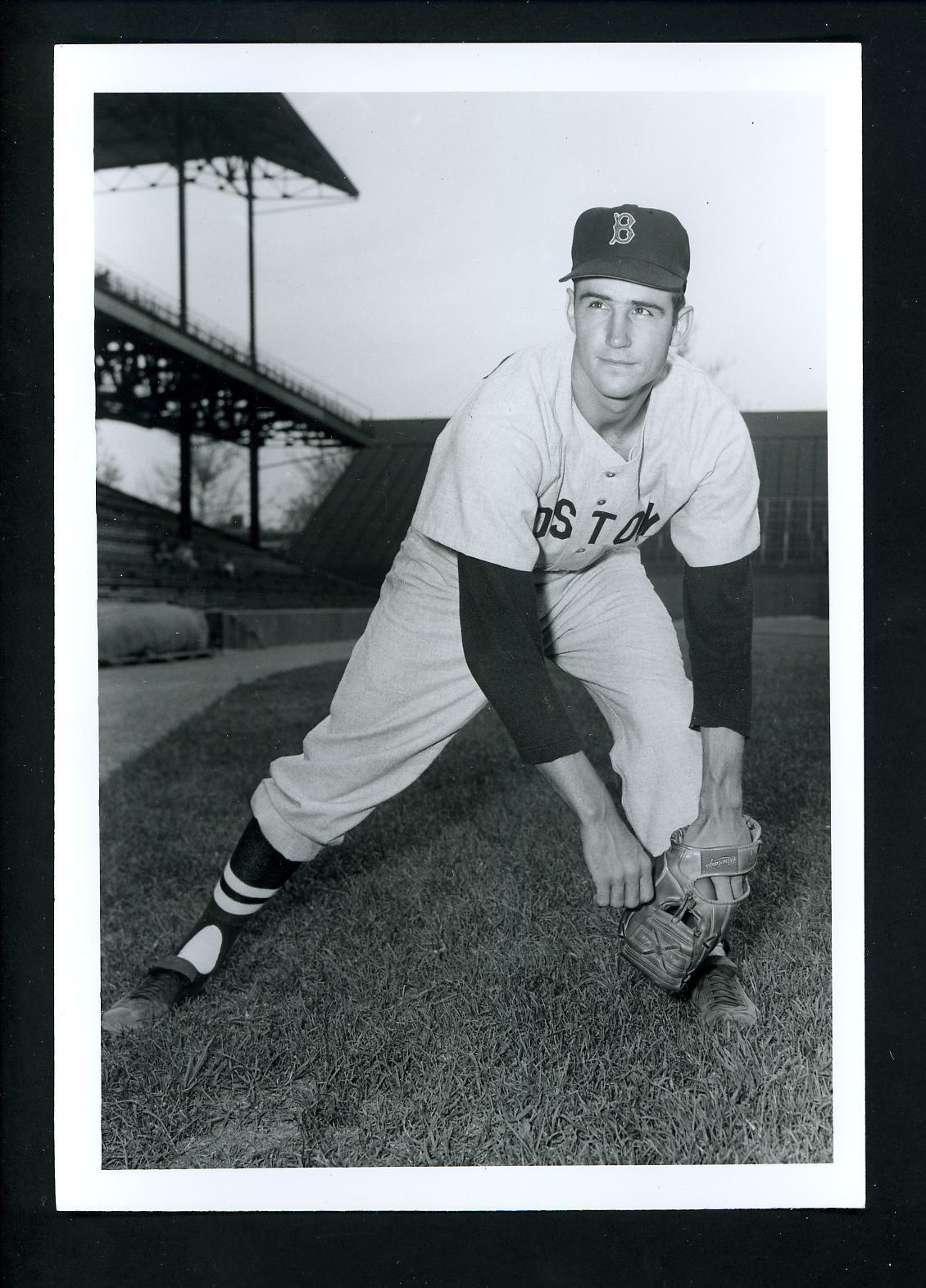 Tom Brewer circa 1954 Press Original Photo Poster painting by Don Wingfield Boston Red Sox