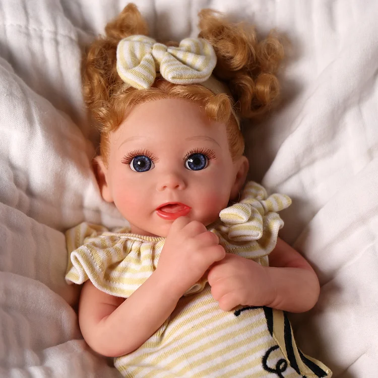 Babeside Stella 16'' Full Silicone Blue Eyes Adorable Baby Girl