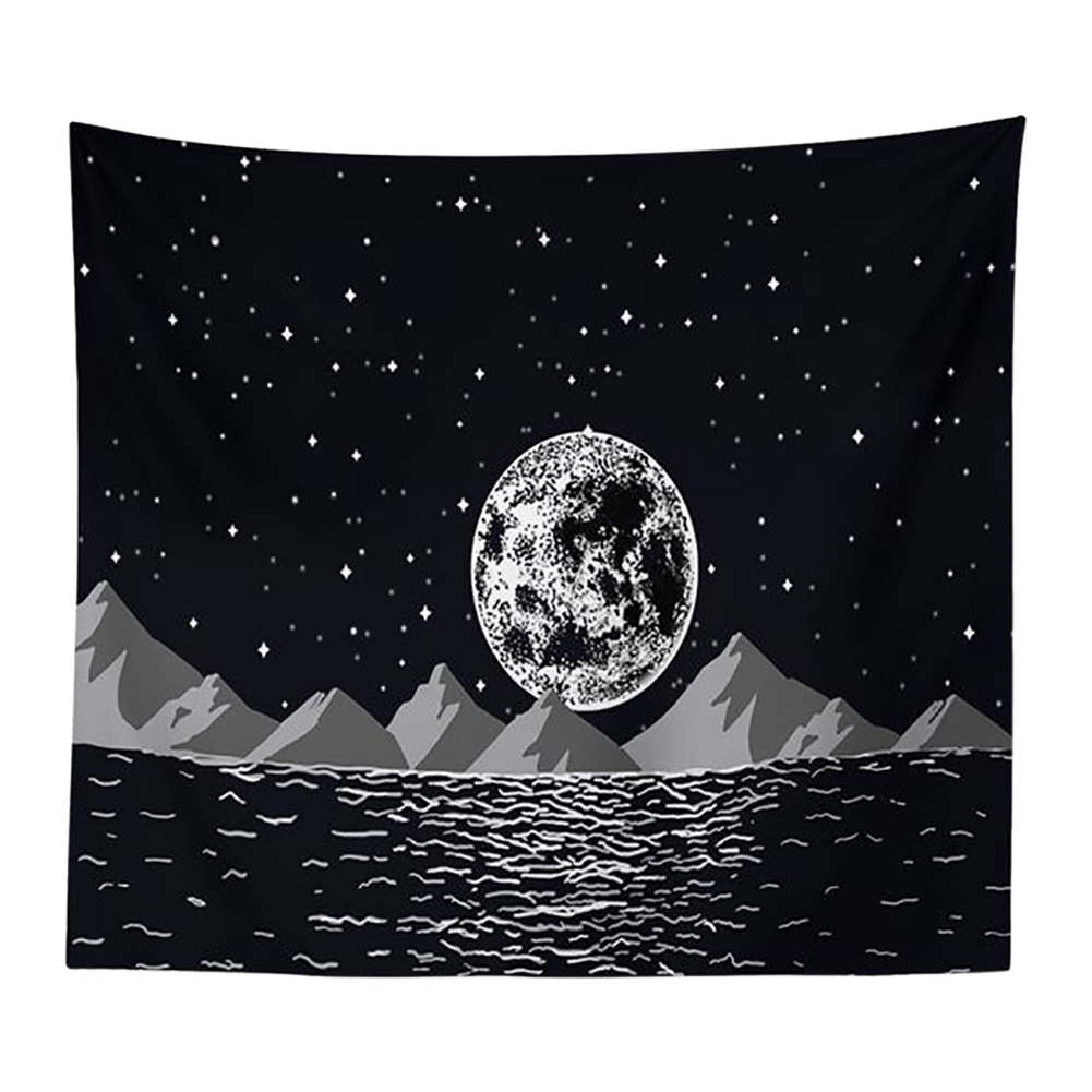 

Moon Printed Wall Hanging Tapestry Floor Carpet Bedspread Beach Mat (03 M, 501 Original