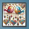 Oiseau-Peinture sp&eacute;ciale partielle au diamant-30 * 30cm