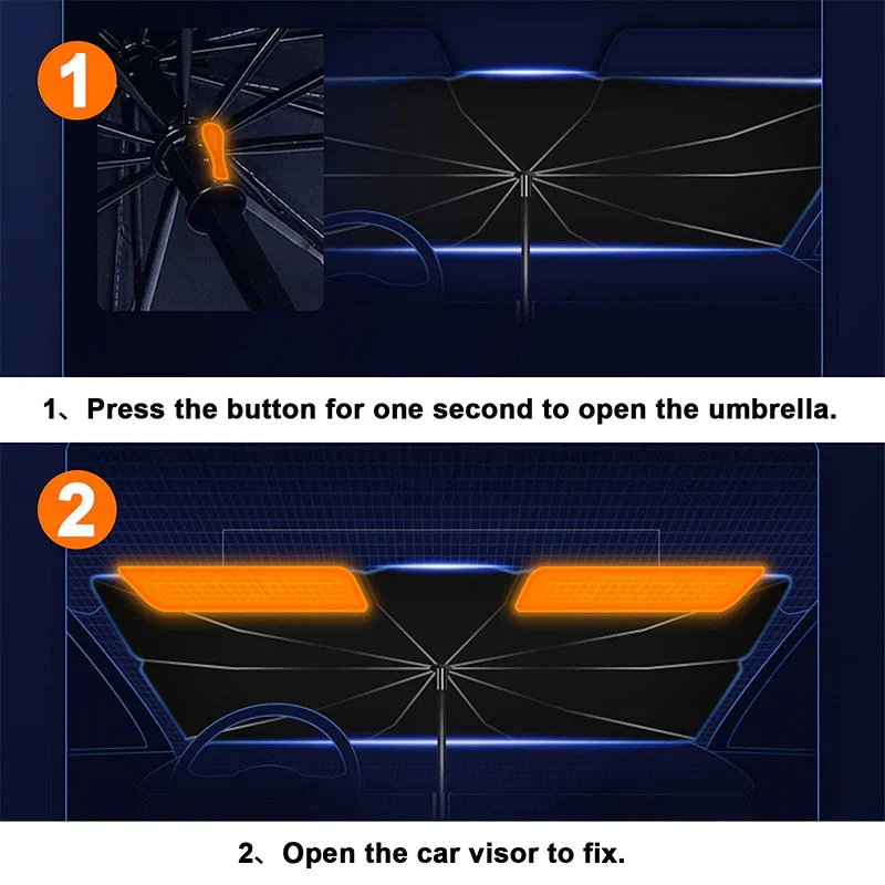 Car Windshield Anti-UV Heat Insulation Folding Sunshade