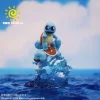 1/20 Scale World Zukan Surfing Squirtle - Pokemon Statue - sun Studios