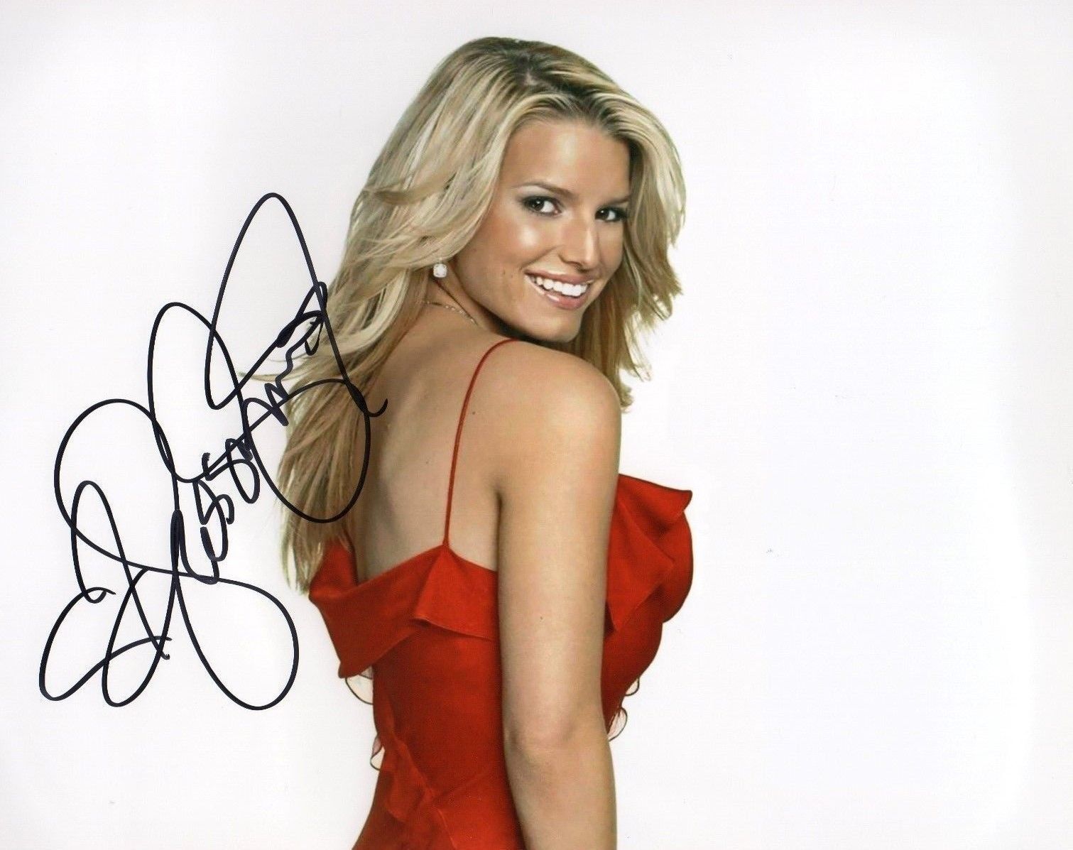 JESSICA SIMPSON AUTOGRAPHED SIGNED A4 PP POSTER Photo Poster painting PRINT 13