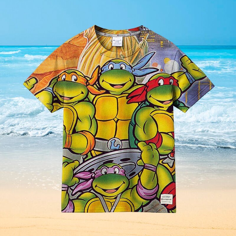 teenage mutant ninja turtles hawaiian shirt