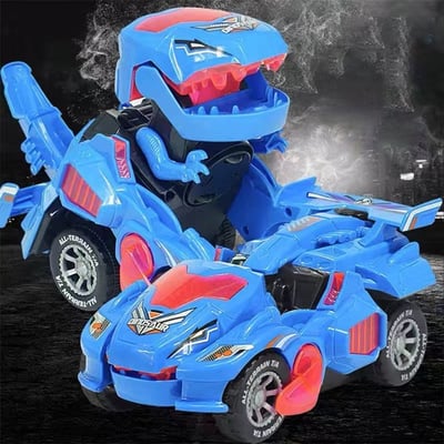 led dinosaur transformation car toy