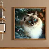 Christmas Cat - 11CT Stamped Cross Stitch 45*45cm/17.72*17.72in