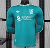 Liverpool 2025-2026 Player Version Third Green Long Sleeve Shirt