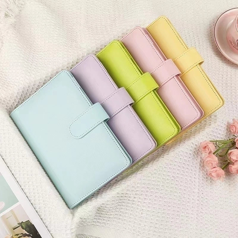 Creative Solid Color Macaron Student Stationery Loose-leaf Notebook