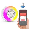 Wifi Sound and Light Alarm Sensor App Remote Control Plug-in Home Alarm 105dB Sounder Voice Broadcast Alarm for Vibration CO VOC PIR for Kids Garage Office