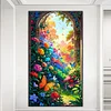 (40*70cm)Butterfly Flowers - Full Round Drill Diamond Painting