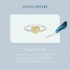 18K Gold Plated Heart Ring 925 Sterling Silver