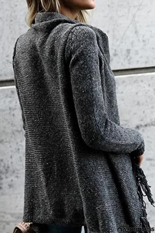 Tassel Long Cardigan