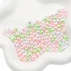 Flashing 3-8mm ABS Nonporous Pearls Colorful DIY Accessories