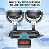 Car Fan 360 Adjustable 2 Head Air Fan Auto Electric Fan USB
