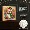 (25x25cm)DIY Pearl Painting Xmas Framed Handmade Pearl Material Art Kit Living Room Decor