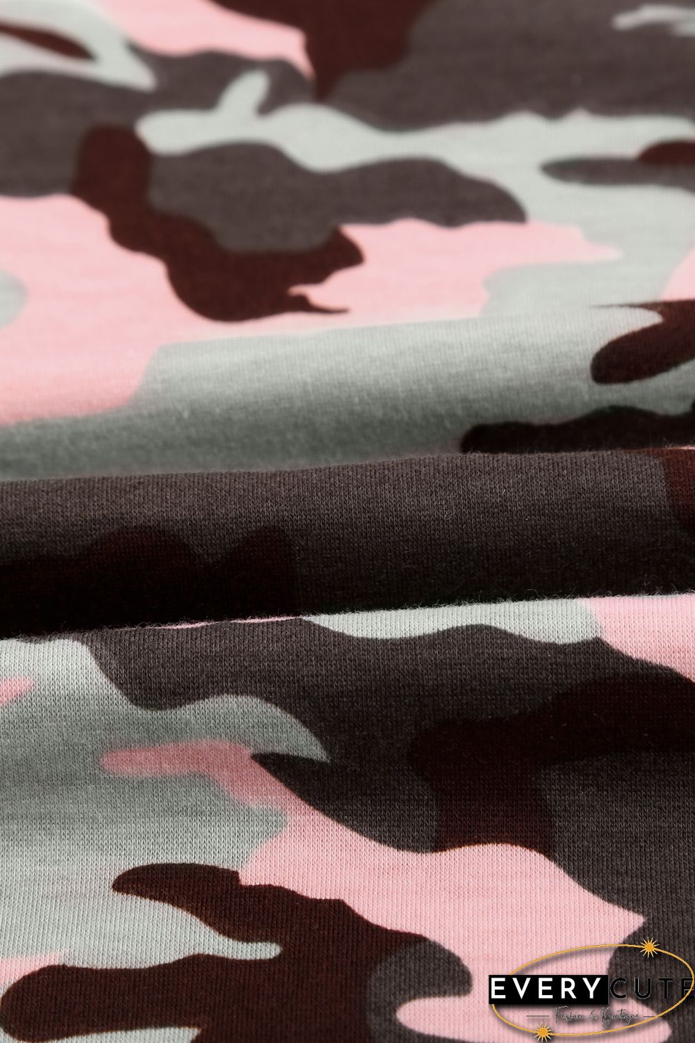 Pink Camouflage Casual Sports Pants