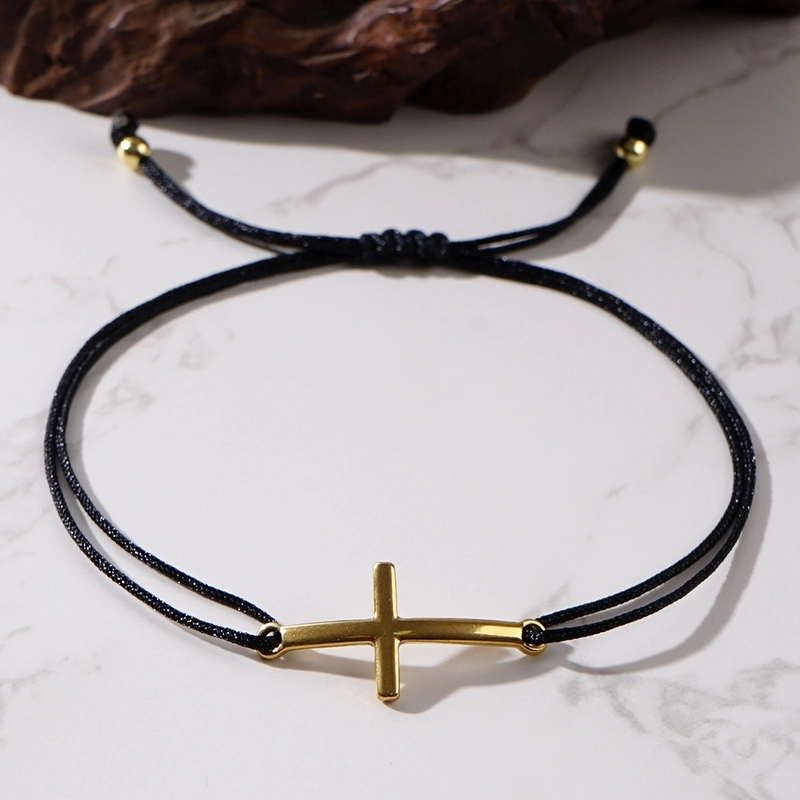 Minimalist Classic Style Cross Cord Unisex Drawstring Bracelets