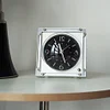 Original New Retro-Style Modern Black Clock | Silent Desktop Ornament for Living Room