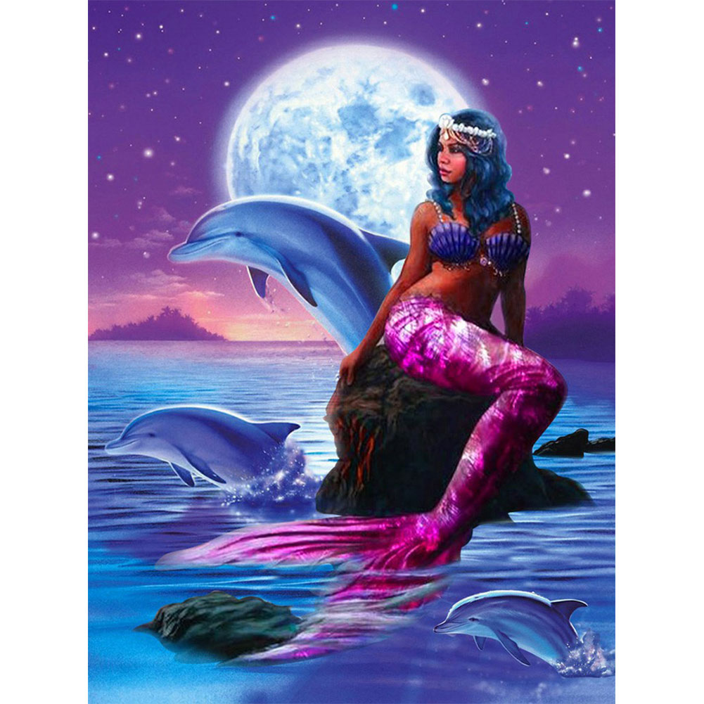 

Mermaid - Round Drill Diamond Painting - 50*60CM (Big Size), 501 Original