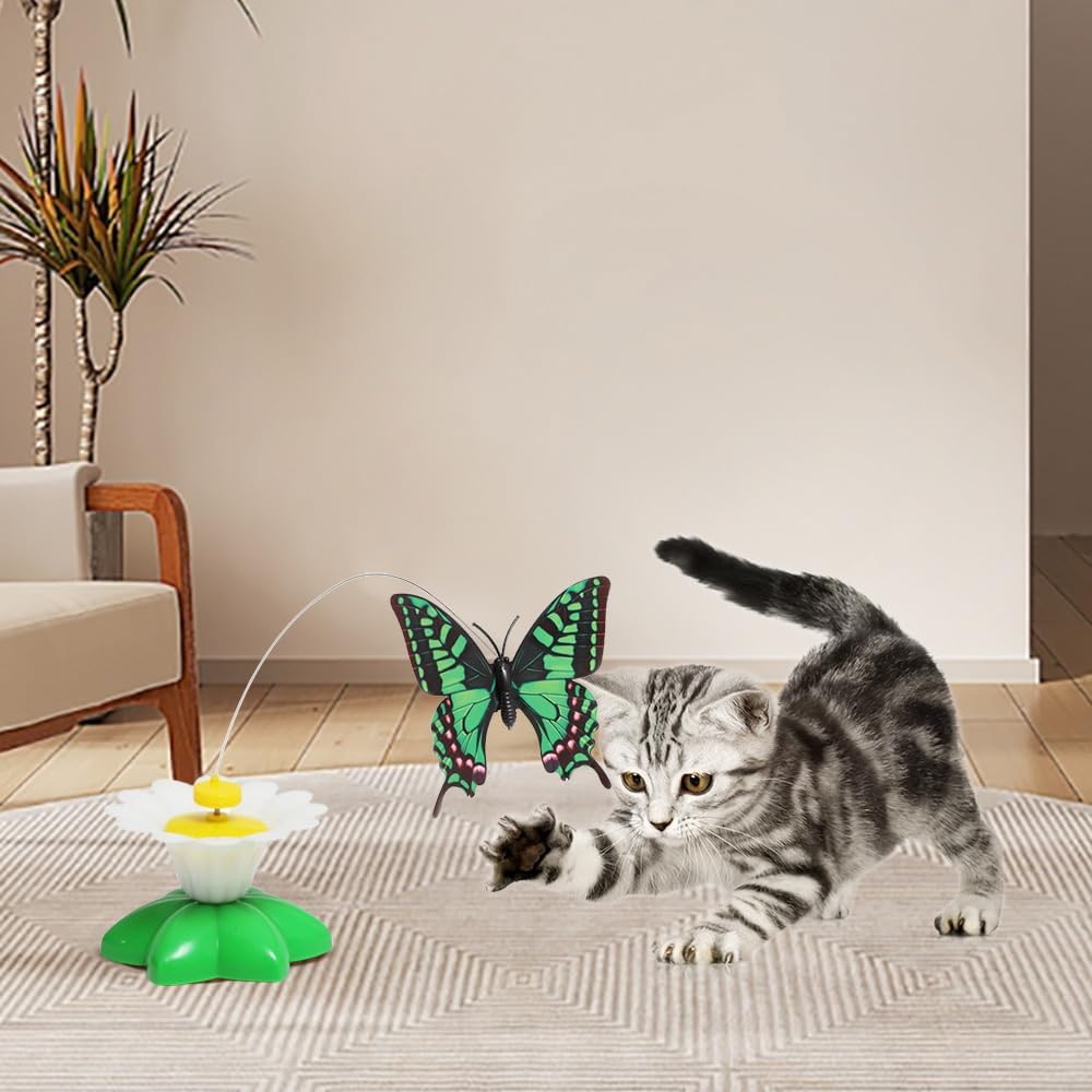 🦅9.99 USD🦅 -360 degree rotating electric flying bird cat toy😽