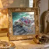 Beach Shimmering Beaded Turtle Special Shaped 5D DIY Partial Drill Diamond Painting Kits for Adults Beginners Home Decor Diamonds Dots Gem Art Kits 11.81 X11.81inch