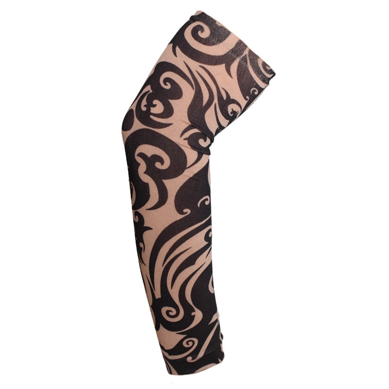 Unisex Punk Cool Style Stripe Skull Polyester Arm Sleeves