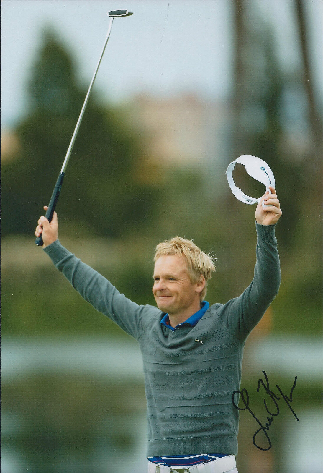 Soren KJELDSEN SIGNED Autograph 12x8 Photo Poster painting AFTAL COA Finnish Open WINNER Golf