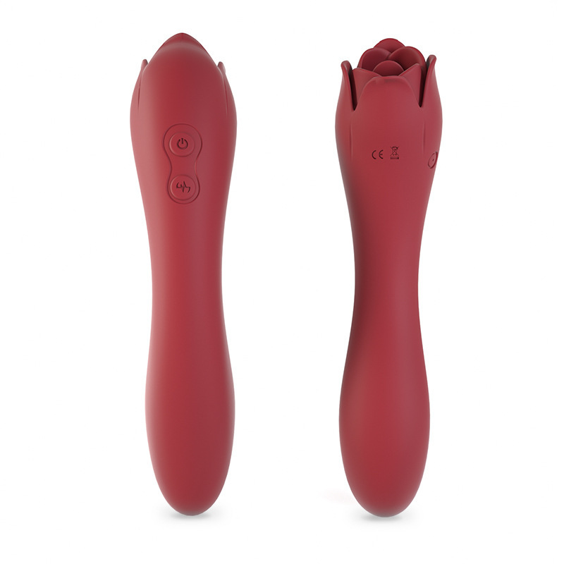 Silicone Rose Toy 10 Modes (red)
