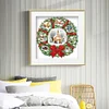 Diamond Painting -DIY Round Drill Xmas Door Wreath(40*40 CM)
