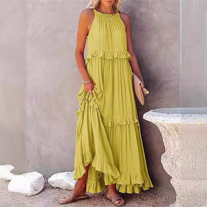 Resort Ruffle Maxi Dress