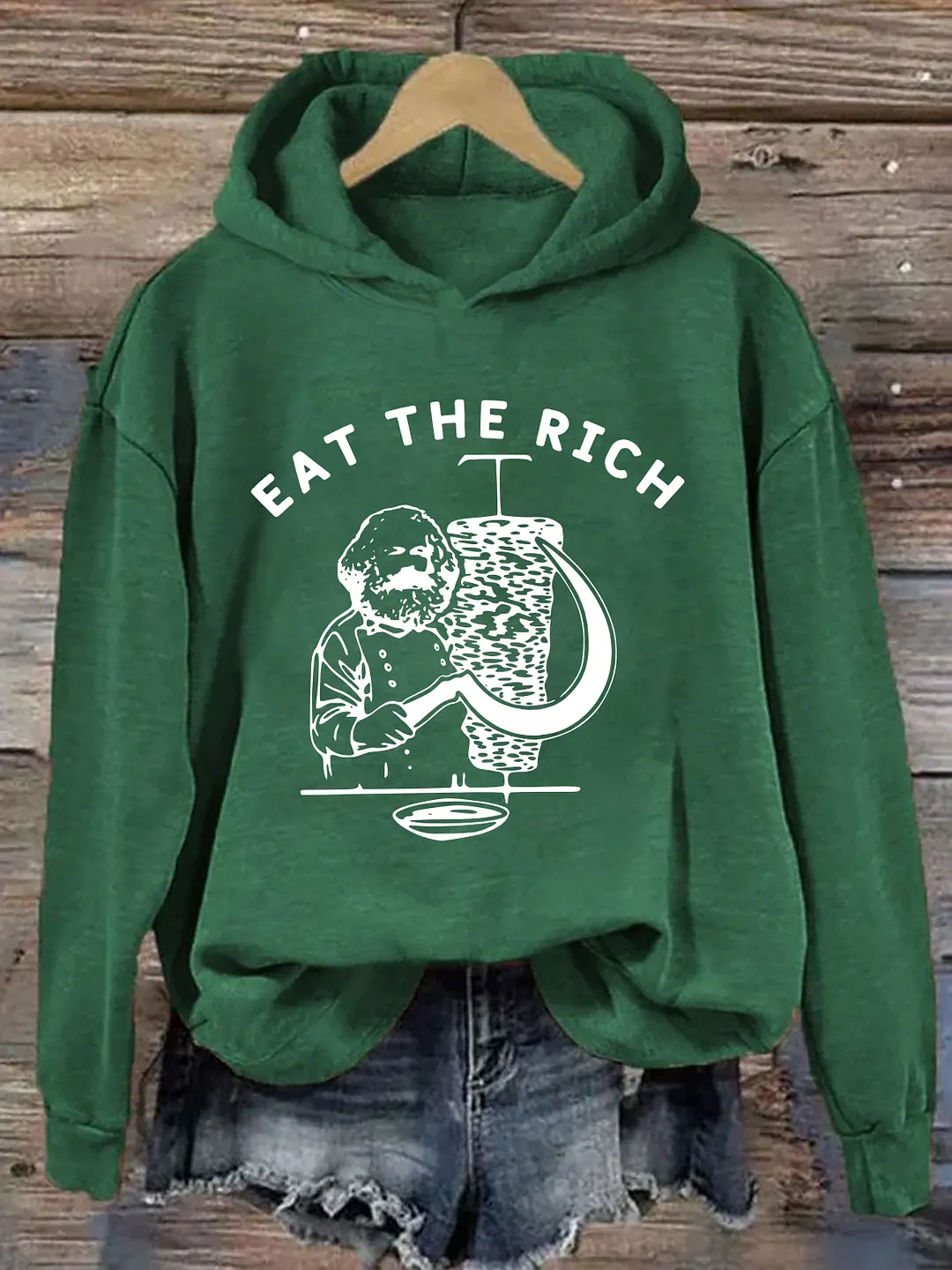 Eat The Rich Karl Marx Doner Kebab Hoodie