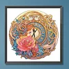 Clock Flower Girl - Crystal Rhinestone Diamond Painting