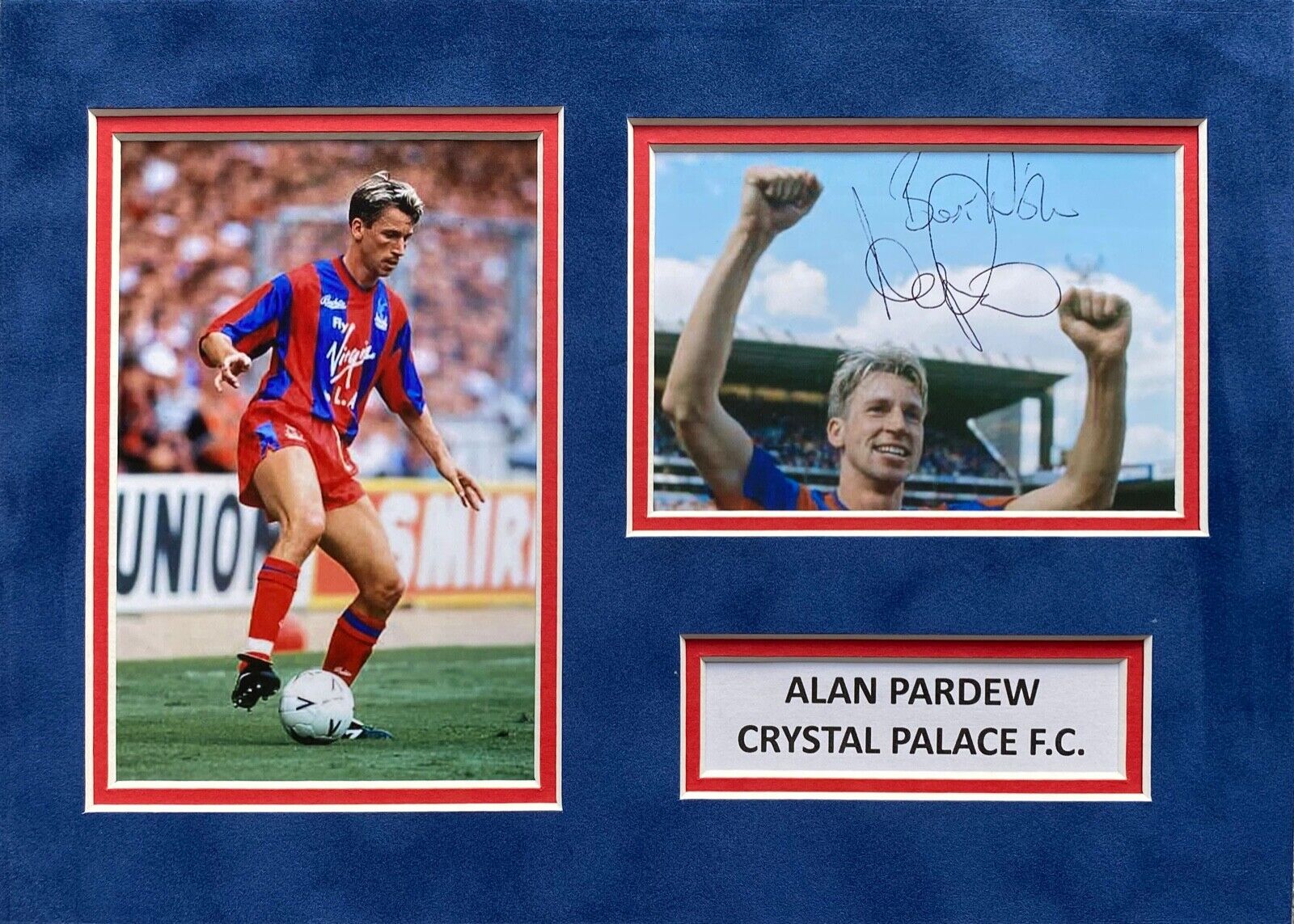 ALAN PARDEW HAND SIGNED A4 Photo Poster painting MOUNT DISPLAY CRYSTAL PALACE AUTOGRAPH